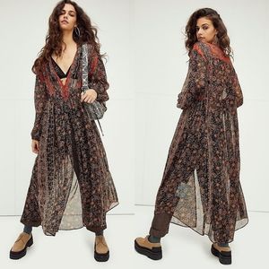NWT Free People Flowing Printed Maxi Top